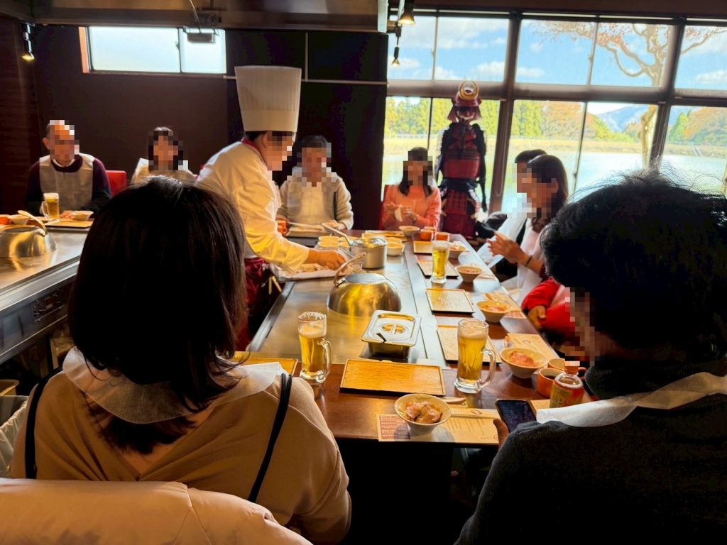 【 名古屋発】 11月22日 松茸と近江牛の鉄板焼きランチとデザート付き！鉄板焼きランチ＆教林坊ライトアップ 結果報告